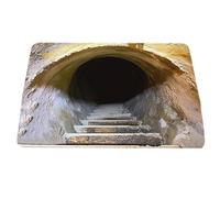 3D Hole Rug for Home Optical Prank Interactive Play with and Family Members (A, 40x60x1cm)