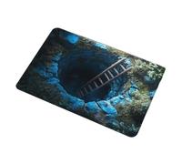 3D Hole Rug for Home Optical Prank Interactive Play with and Family Members (E, 40x60x1cm)