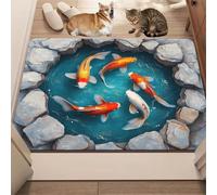 3D Hole Rug, Rugs That Look Like A Hole, 3dhole Illusion Rug, Trap Optical Illusion Bottomless Non-slip Doormat for Door Entrance, Bathroom, Stairs, Playroom (Style21,2'11" x 1'11" (Flower))