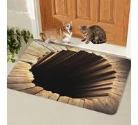3D Hole Rug, Rugs That Look Like A Hole, 3dhole Illusion Rug, Trap Optical Illusion Bottomless Non-slip Doormat for Door Entrance, Bathroom, Stairs, Playroom (Style10,2'11" x 1'11" (Flower))
