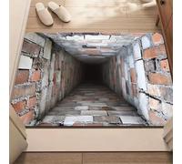 3D Hole Rug, Rugs That Look like a Hole, Trap 3D Rugs Optical Illusion Bottomless Non-slip Doormat, Optical Illusion Rug for Door Entrance, Bathroom, Stairs, Playroom, Living Room (A12,40*60cm)