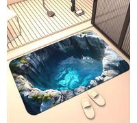 3D Hole Rug, Rugs That Look like a Hole, Trap 3D Rugs Optical Illusion Bottomless Non-slip Doormat, Optical Illusion Rug for Door Entrance, Bathroom, Stairs, Playroom, Living Room (A17,40*60cm)