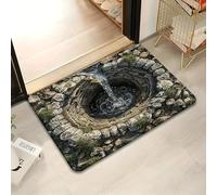 3D Hole Rug, Rugs That Look like a Hole, Trap 3D Rugs Optical Illusion Bottomless Non-slip Doormat, Optical Illusion Rug for Door Entrance, Bathroom, Stairs, Playroom, Living Room (A13,40*60cm)