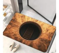 3D Hole Rug, Rugs That Look like a Hole, Trap 3D Rugs Optical Illusion Bottomless Non-slip Doormat, Optical Illusion Rug for Door Entrance, Bathroom, Stairs, Playroom, Living Room (A35,40*60cm)