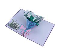 3D Hollow Gardenia Handmade DIY Origami Greeting Card