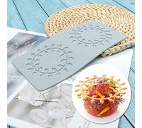 3D Hollow Leaf Fondant Lace Mold, Multi Leaves Flower Shapes Silicone Lace Mould for Cake Decorating Molds Fondant Impression Mat for Chocolate Sugar Candy Cupcake Baking (I_7.52x3.76x0.12inch)