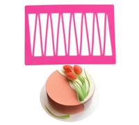 3D Hollow Out Lace Mold Triangle Shape Chocolate Mold Silicone Mould Sugarcraft Cake Decorating Tool for DIY Dessert Decoration