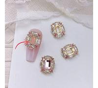 3D Hollow Rhinestones Shiny-Nail Decoration Diamonds Metal Jewelry Beauty-Design Bow Pearls