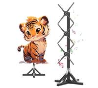 3D Hologram Display Fan Projector, Spinning Holographic Lamp Player with WiFi and Bluetooth, 62cm Floor Stand