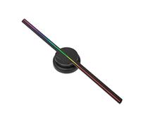3D Hologram Fan, 16" Naked Eye 3D Holographic Animation Fan Sn Wall-mounted Advertising Machine Rotary Stereoscopic Virtual Suspension Aerial Imaging for Bar,Casino,Party