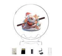3D Hologram Fan,18CM Hologram Fan Projector with Cover Picture Fan Spinner with Bluetooth Remote,HD LED with 700 Video Library,Holographic Fan for Halloween