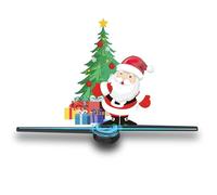 3D Hologram Fan 19.7 " Hologram Fan Projector Advertising Display HD LED 3d Hologram Christmas Tree Hologram for Christmas, Halloween, Business, Shop, Holiday 50CM Holographic with 1500 Video Library