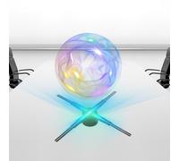 3D Hologram Fan, 20.5inch Holographic Advertising Display with WiFi, Bluetooth, APP, Hologram Display Fan with High Resolution 552 LED Beads, 3D Animation Video Projector Display