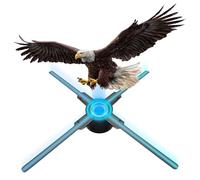 3D Hologram Fan 21.6 Inch,3D Holographic Fan with WiFi and Bluetooth,624 Highlight LEDs and 2000 cd/m² Brightness,2000+ Free 3D Video,3D Holographic Projector for Store Display,Events,Trade Show
