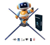 3d Hologram Fan, 22" Holographic Video Advertising Projector Screwless Led Lights 2000*1356px Resolution 768 Pcs Hd Led With App+Wifi+Remote Control+ Bluetooth For Bar, Shop, Halloween, Christmas