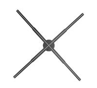 3D Hologram Fan, 26 Inch 3D Hologram LED Fan Projector, 768 Lamp Bead 2000x1536 Resolution APP WiFi Bluetooth 3D Hologram Projector Advertising Display with Remote (UK Plug)