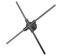 3D Hologram Fan, 27.5 Inch Hologram Projector Screwless Led Lights with App and WiFi, Remote Control, and Bluetooth HD LED 2000*1444PX Resolution for Bar, Shop, Halloween, Christmas