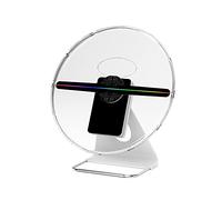 3d Hologram Fan 30cm Holographic Projection Advertising Machine Naked Eye 3D Desktop Stereo Display With Audio WiFi Upgrade Version Christmas Holographic Projector