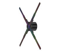 3D hologram fan, 3D Fan Hologram Projector, Advertising Logo Light, LED Holographic Signage Lamp, 3D Horns P50