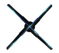 3d Hologram Fan 3d Fan Hologram Projector Wall-mounted Wifi Led Sign Holographic Lamp Player Remote Advertising Display Support Images And Video Christmas Holographic Projector ( Wattage : 45cm )