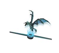 3D Hologram Fan, 3D Hologram Fan 3D Holographic Projector Advertising Display Light HD Holographic Projector Store Bars Party Christmas Halloween,3D Animation Video Projector