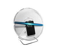 3D Hologram fan,3D Hologram Projector, Desktop Naked Eye 3D Advertising Machine Desktop Vertical Fan Screen Outdoor Display Small And Convenient Display for Business Store Signs,Bar,Casino,Party(US)