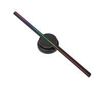 3D Hologram fan,3D Hologram Projector, Naked Eye 3D Holographic Projection Advertising Machine Led Light Air Imaging Three-dimensional Three-dimensional Rotating Suspension Fan Dazzling Screen for Bus
