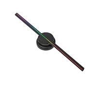 3D Hologram fan,3D Hologram Projector, Naked Eye 3D Holographic Projector Stereo Rotating Fan Advertising Machine Aerial Floating Imaging Without Screen Display Lamp for Business Store Signs,Bar,Casin