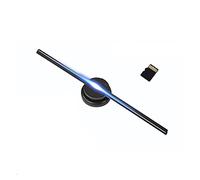 3D Hologram fan,3D Hologram Projector, T40 3d Fan Hologram Projector Wall-mounted Wifi Remote Advertising Display Led Sign Holographic Lamp Player Support Images Video for Business Store Signs,Bar,Cas