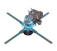 3D Hologram Fan, 3D Holographic Fan Advertising Machine 244-722 LED Sign Neon Smart HD Player Support Video Image Logo Holographic Light,3D Animation Video Projector(42cm Basic Edition)