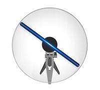 3D Hologram Fan, 3D Holographic Fan Projector, Aerial Stereoscopic Imaging, Dazzling, Display 3D Photon Advertising Machine.