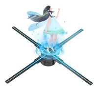 3D Hologram Fan, 3D Holographic Video WiFi Projector, 928 Led Light Beads, Premium Sound Playback, for Business Store Advertising. 100cm-39.37in