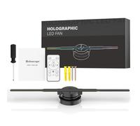 3D Hologram Fan 43CM,3D Holographic Fan with WiFi,244 Highlight LEDs and 2000 cd/m² Brightness,3D Holo,3D Holographic Projector for Store Display,Events,Exhibition