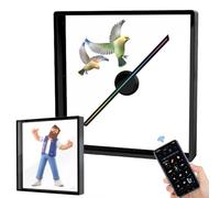 3D Hologram Fan - 45CM Advertising Display with 576 LED Beads, WiFi Projector for Exhibitions, Malls, Cinemas, Airports, Retail