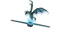 3D Hologram Fan 45CM Holographic Projector Advertising Display Light HD for Stores Bars Party Xmas
