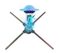 3D Hologram Fan,56CM Christmas Tree Hologram Fan Projector with 700 Library Video,HD LED Animated Holographic Projector Display for Stores, Shops, Holidays (22"(APP+WIFI+Bluetooth+Remote))