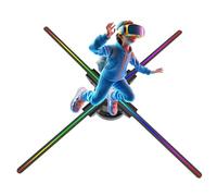 3d Hologram Fan, 60cm Holographic Projector Advertising Display, Led Stereo Advertising Machine Display for Business