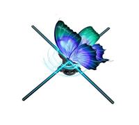 3D Hologram Fan, 70CM 3D Hologram Led Fan Projector, Holographic Fan Splicing Advertising, with Wifi+Bluetooth+Remote Control, Cool Display of Logo and Product, Easy To Move and Disassemble