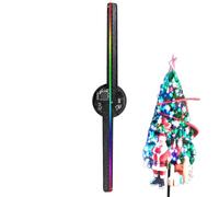3D Hologram Fan Display, 1080P 16.5 Inch WiFi Live Stream, Splicing, LED Light with Eye, Holographic Video Advertising Projector for Shop Fairs