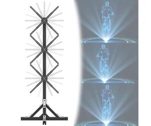 3d Hologram Fan Display,splicing Vertical Advertising Machine,rotating Hologram Projection,for exhibition Halls