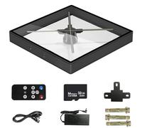 3D Hologram Fan Hologram Fan Projector 20.5 Inch 3D Hologram Projector Advertising Display 624 LED Beads Hologram Fan for Business Store Signs, Bar, Party