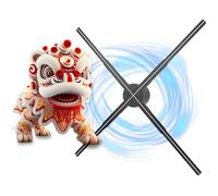 3D Hologram Fan, Hologram Fan Projector, Hd Bright Picture, Remote Control, for Holographic Advertising Display. 80cm-31.5in