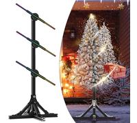 3d Hologram Fan, Hologram Projector Advertising Display, 1x3 Vertical Advertising Machine Rotating Hologram Projection