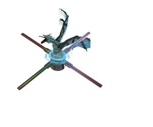 3d Hologram Fan,holographic Projector,professional Hd Led Beads,tf Card and App Transmission Content