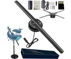 3D Hologram Fan led Projector with WiFi and App Control, Portable Design for Trade Shows, Parties, and Events (1PCS)