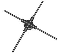 3D Hologram Fan Projector, 65CM WiFi Holographic Imaging Lamp with 768 LED Beads for Advertising, Exhibitions, Shops, Bars - Real Time Live Stream