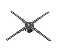 3D Hologram Fan Projector for Advertising and Displays, WiFi Enabled Three-Dimensional Animation Projector for Parties, 56cm Holographic Lamp