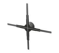 3D Hologram Fan Projector,The 160° Wide Viewing 3D Hologram Fan,Resolution Ratio(1600*552) 3D Animation Video Projector Display,552*LED Beads 3D Hologram Advertising Display Fan with 8GB Memory Card