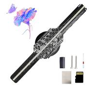 3D Hologram Fan Projector with Wi-Fi and App Control, High-Density LED Beads for Holographic Advertising Display, 5.51in