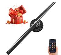 3D Hologram Fan Projector with WiFi, Rotating LED Holographic Display for Holiday and Party Decorations